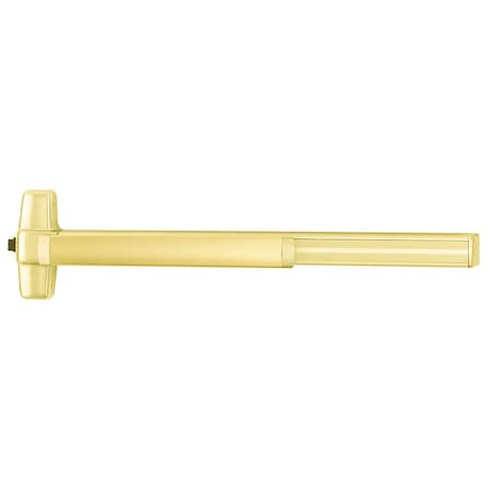 Von Duprin Grade 1 Mortise Exit Bar, 36-in Device, Fire Rated, Exit Only, Less Dogging, Bright Brass Finish, Fi 9975EO-F 3 US3